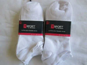 NEU MIT ETIKETT - 10 ""TOM FRANKS"" WEISSE TRAINERSOCKEN - GRÖSSEN: 3-5 ODER 6-8 - KOSTENLOSER VERSAND NACH UK - Bild 1 von 4
