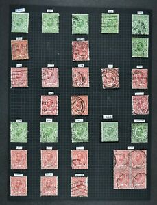 KGV, a collection of stamps on 10 album pages for sorting, mainly used condition