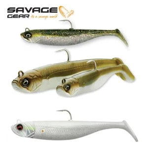 SAVAGE GEAR MINNOW SHAD 10 CM 20 GR 4"  GIA' MONTATO SU TESTA PIOMBATA - BLACK - Picture 1 of 5