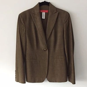 Anne Klein Women's Blazer Brown / Bronze, Size 2P, Jacket, Slit Pockets  - Picture 1 of 12