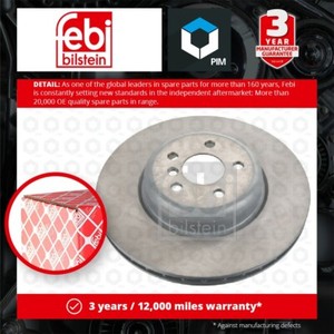 2x Brake Discs Pair Vented fits BMW 320D G20, G21 2.0D Rear 2018 on 345mm Set