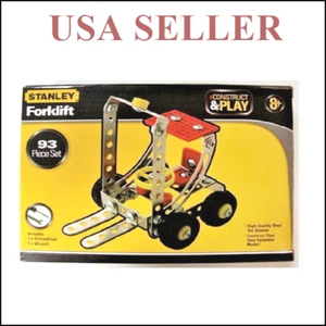 STANLEY BUILD A FORKLIFT 93-TEILIGES SET BAUEN UND SPIELEN MODELLBAUSATZ F-S - Bild 1 von 3