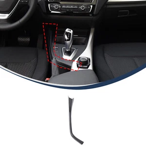 Car Center Control L Shape Strip Trim For BMW 1 2 Series 2012-2018 Dry Carbon - Picture 1 of 9