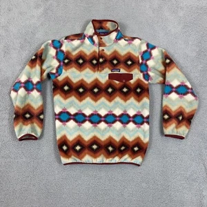 Patagonia Synchilla Timber Twist Aztec Snap-T Womens Size Large Pullover Jacket - Picture 1 of 7