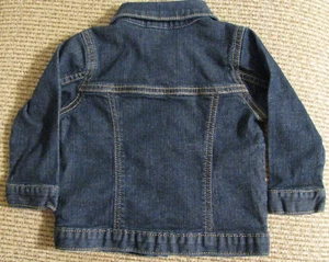 Carter's Blue Jean Denim Jacket Baby Girl Size 12 months - Picture 1 of 5