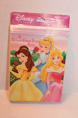 Hallmark Package of 8 Disney Princess Birthday Party Invitations with Envelopes  - Image 1 of 2