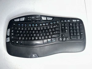 Logitech K350 Y-RBN90 Wireless Comfort Wave Ergonomic Keyboard NO Dongle - Picture 1 of 10