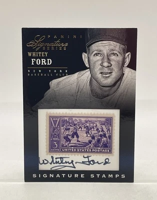 Estampillas Panini Signature Series 2012 #23 Whitey Ford/50 automáticas New York Yankees Foto 1 de 4