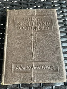 Vintage Gregg Shorthand Dictionary - 1943 - John Robert Gregg ~ Anniversary Ed. - Imagen 1 de 8