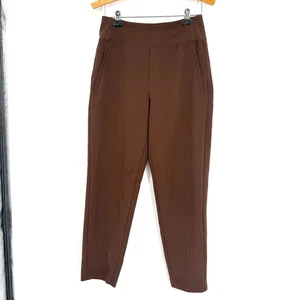 Pantalón Athleta Endless tiro alto marrón chocolate bolsillos oficina mujer 4 - Imagen 1 de 16