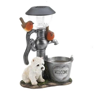 Adorable Dog Solar Light for Outdoor Decor Perfect for Patios and Gardens - Picture 1 of 5