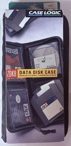 Vintage Case Logic Data Disk Case - ZDK8 Holds 8 Disks - Disc Storage Organizer - Afbeelding 1 van 2