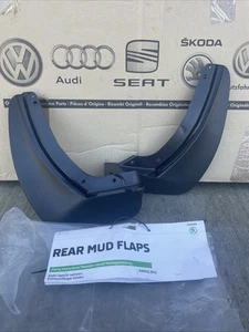 Genuine🔺 SKODA KAROQ REAR MUDFLAPS 57A075101 2017 - 2022 (Original Version) - Picture 1 of 8