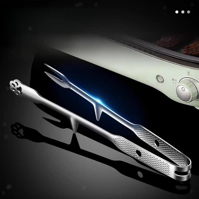 Pinze per griglia, pinze da cucina leggere in acciaio inossidabile per - Immagine 1 di 4