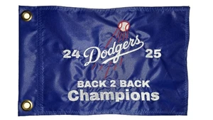 Bandiera personalizzata DODGERS BACK 2 BACK CHAMPIONS ATV UTV JEEP TRIKE BICI FRUSTA FLAG - Foto 1 di 5