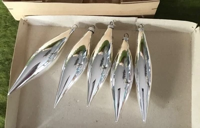 Christbaumschmuck - 5 alte Zapfen silber Weihnachtsschmuck 143 - Bild 1 von 4