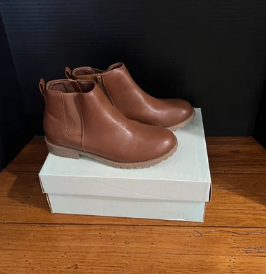 Women’s Boots Size 7.5 Sonoma Goods For Life Lottie Brown Bootie Mid Rise Zipper - Image 1 of 4