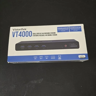 VisionTek VT4000 Dual Display 4K Docking Station 901005 - Image 1 of 4