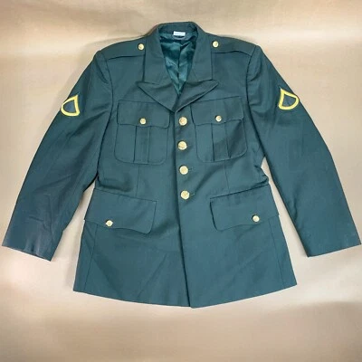 Chaqueta Uniforme Abrigo 38XS Vintage Botón Dorado Blazer Cuerpo del Ejército de los Estados Unidos DSCP Foto 1 de 4
