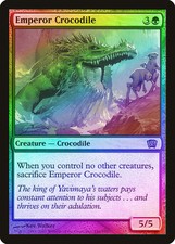 Emperor Crocodile FOIL 8th Edition NM Green Rare MAGIC GATHERING CARD ABUGames