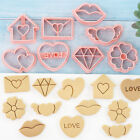 8Pcs Love Heart Valentines Day DIY Couple Cartoon Biscuit Mould Cookie Cutte  GF