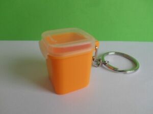 Tupperware Schlüsselanhänger Miniatur Apollo Signature Behälter apricot NEU