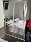 Large Double Fleur Mirror Double Wardrobe From Next RRP £1150 Beautiful Mirrored