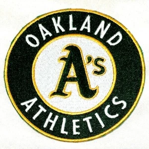 OAKLAND ATHLETICS A's Green yellow and White Round Patch - Picture 1 of 3