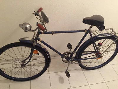 Vaterland Fahrrad Herrenrad 28" blau Oldtimer Herrenfahrrad Alt 50er Jahre - Bild 1 von 4