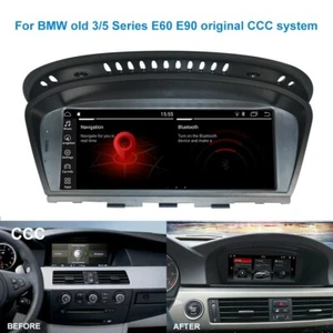 Android Screen upgrade Carplay for BMW E60 E61 E90 5series CCC GPS Navigation - Picture 1 of 11