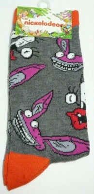 Aaahh!!! Real Monsters Nickelodeon Crew Socks Animated 90s Cartoon Ickis Oblina  - Image 1 of 4