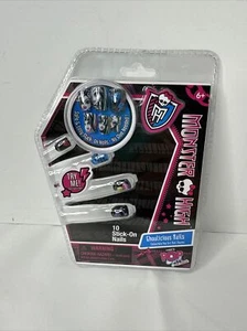 Monster High Ghoulicious Nails Mostly faces and things 10 stick on nails New - Picture 1 of 6