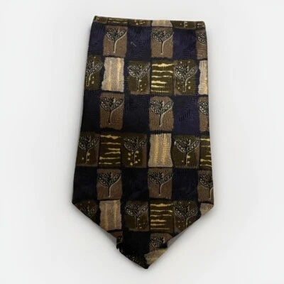 Alexander Julian Colours Men's Silk Necktie Designer Nature Theme Multicolor - Image 1 of 4