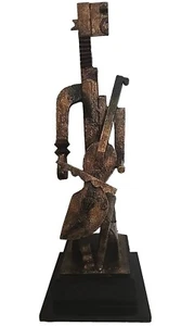 Rare Vtg Lam Lee Designer Leeazanna Large Brutalist Metal Sculpture Art - Picture 1 of 20