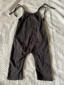 Brand New PatPat Girls 12-18m Black Tie Up Romper P1 - Picture 1 of 2