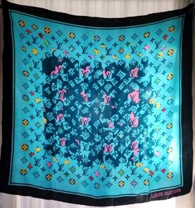Louis Vuitton Scarf Monogram Silk Vintage de Paris - Stunning - Picture 1 of 8