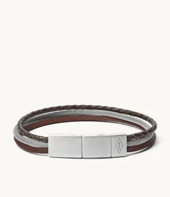 Fossil Herrenarmband Triple-Strand  JOF00573040 Leder - Bild 1 von 4