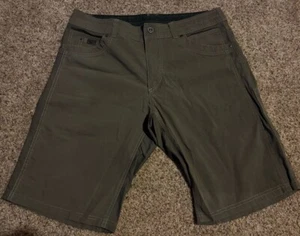 NEAR MINT KUHL Free Radikl Stretch Panel Shorts Men Sz 36 Brown - Picture 1 of 3