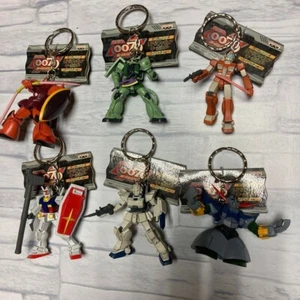 Mobile Suit Gundam Figur Schlüsselanhänger Lot 6 Set Selten Retro Japan Anime M591 3 - Bild 1 von 14