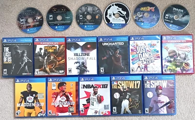 Game Lot of 25 Playstation 4 PS4 bundle mixed various last us horizon sport fifa - Image 1 of 4