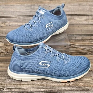Skechers Galaxies Knit Blue Sneakers Women's Size 9 - Picture 1 of 9