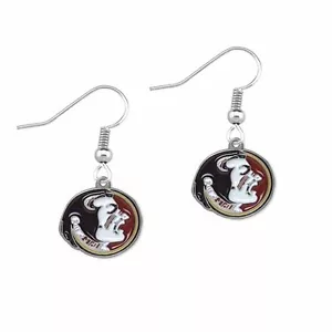 Pendientes de baloncesto Florida State Seminoles FSU ¡Nuevos!¡! - Imagen 1 de 1