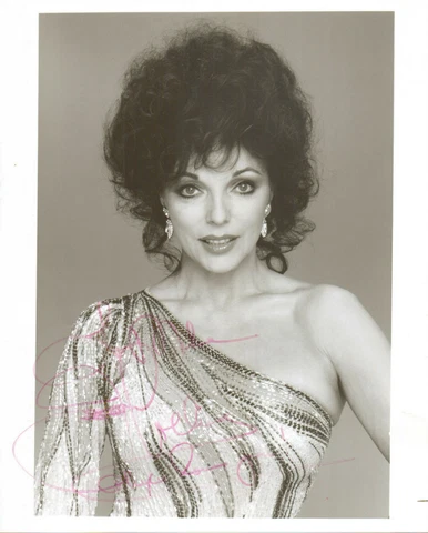 JOAN COLLINS - Actress - Dynasty / Star Trek / Batman - Autograph Photo Cover