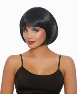Nagelneue kurze schwarze Bob Perücke Dreamgirl 11190 - Bild 1 von 2