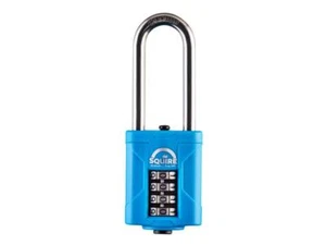 Squire Heavy-Duty Rustproof Marine Combi Padlock 50mm Long Shackle 63mm CP50S25 - Picture 1 of 1