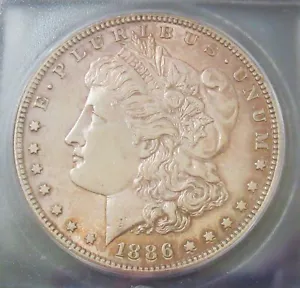 1886-S Morgan Dollar ICG AU58 Details. PQ - Picture 1 of 4