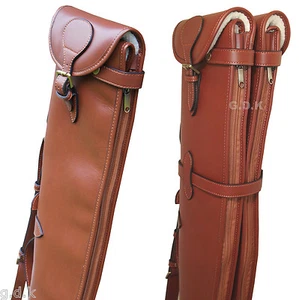 Etui pistolet double cuir amovible détachable sécurité marron fauve - Imagen 1 de 5