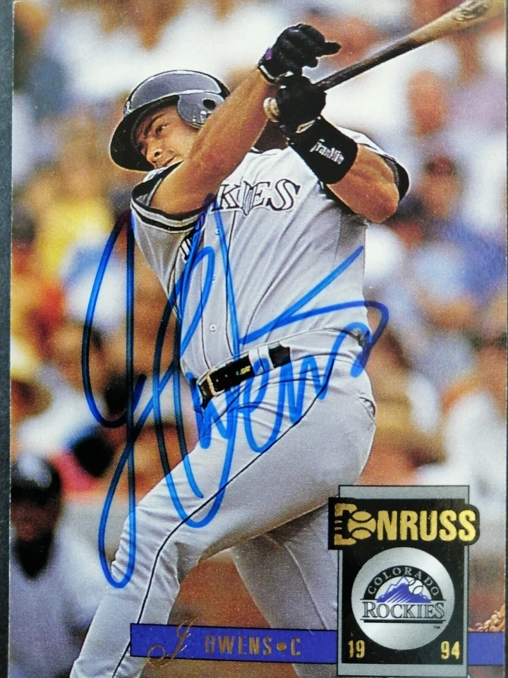 1994 Donruss SIGNED: Jayhawk Owens, ROCKIES #278 - Image 1 of 1