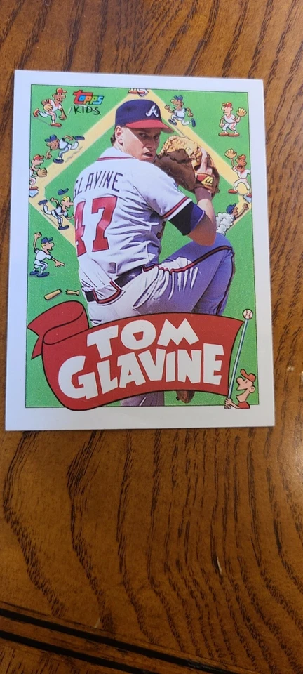 1992 Topps Kids Tom Glavine #34 Braves HOF High Grade  - Image 1 of 1