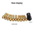 Enhance Precision and Speed with 10pcs Collets + 1x Nut Kit for Rotary Tools